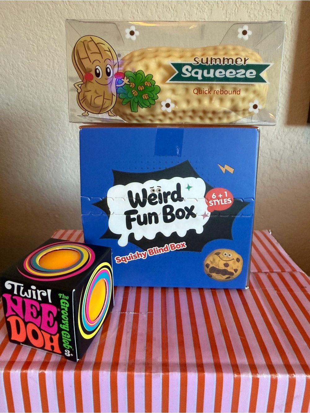 🍪💙COOKIE “WEIRD FUN BOX”, 🥜CRUNCHY PEANUT & NEEDOH “TEENIE TWIRL GROOVY GLOB!!🌟